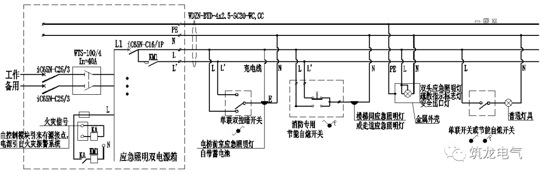 教你畫應急照明配電箱系統(tǒng)圖！